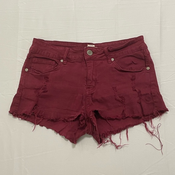 Blue asphalt distressed shorts - Picture 1 of 5